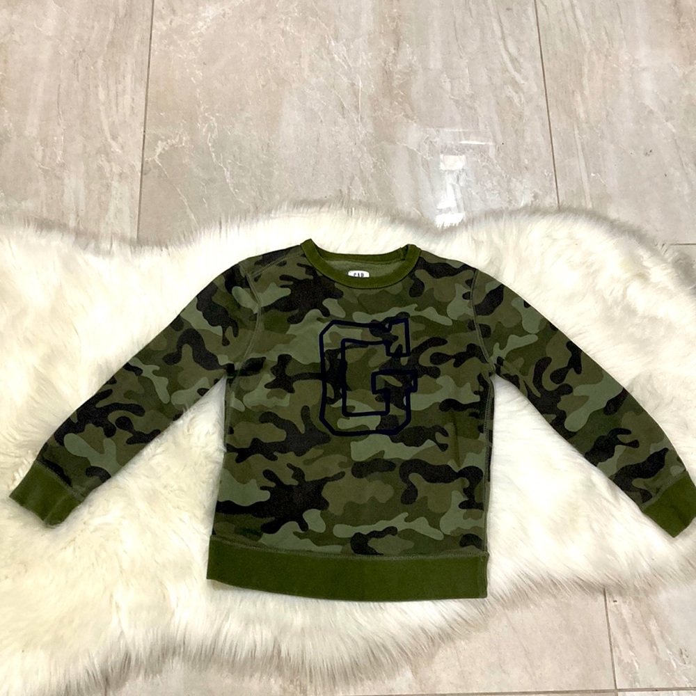 GAP KUDS CAMOUFLAGE SWEATSHIRT